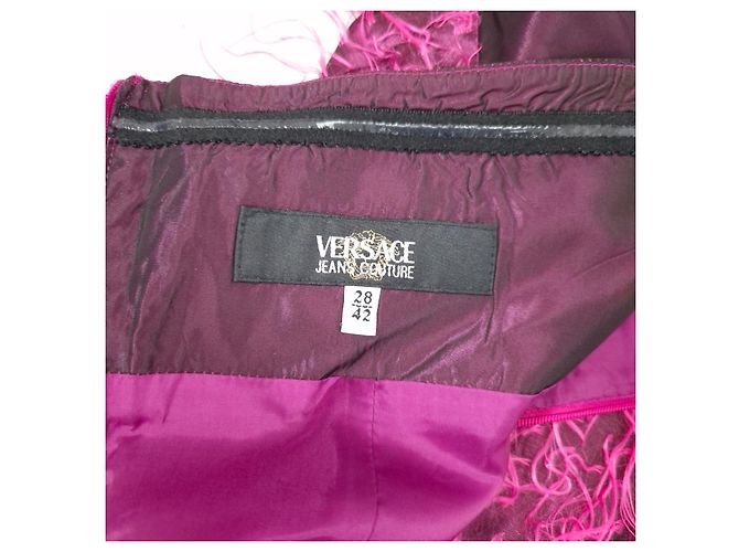 Abendkleid Versace Jeans Couture y2k Pink Dunkelviolett - Ansicht 3