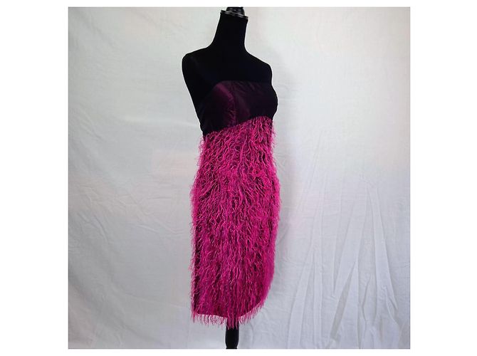 Abendkleid Versace Jeans Couture y2k Pink Dunkelviolett - Ansicht 4