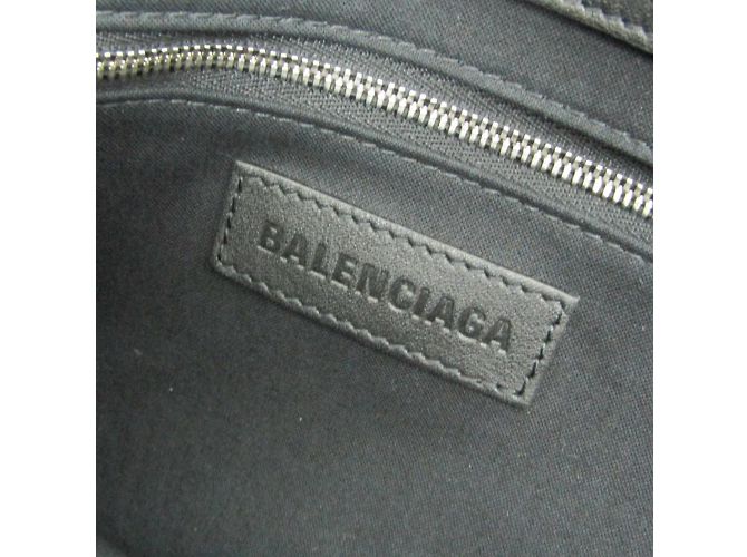 Borsa Tote Jumbo Small Balenciaga Nero Bianco sporco - vista 9