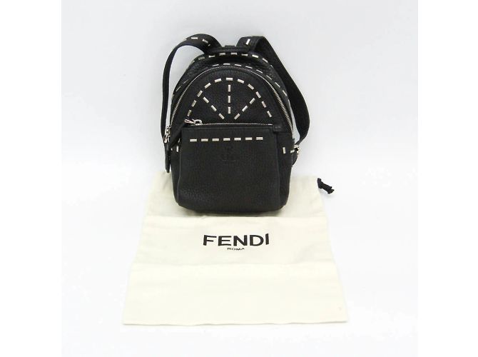 Pochete de Chave Selleria Fendi Preto - vista 2