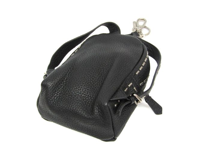 Pochete de Chave Selleria Fendi Preto - vista 3