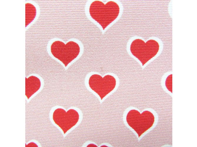 Pochette in nylon Miu Miu Heart 5NE457 per donne Rosa Bianco Rosso - vista 8
