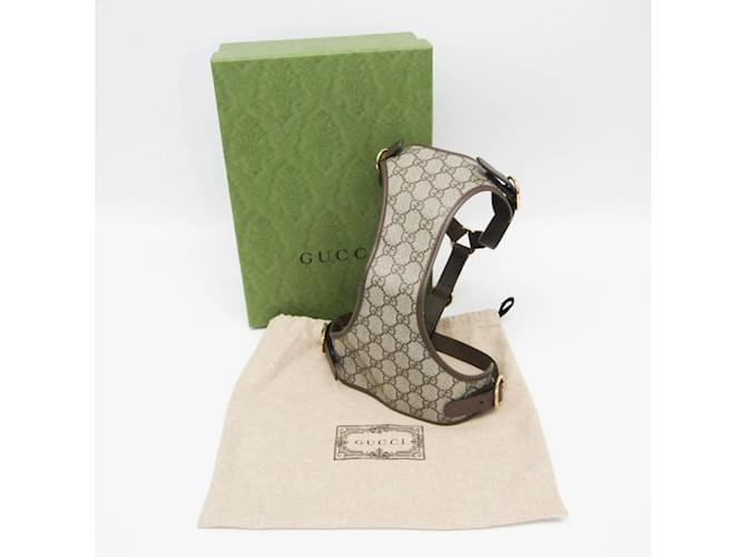 Gucci GG Supreme Dog Harness Beige Dark brown - view 2