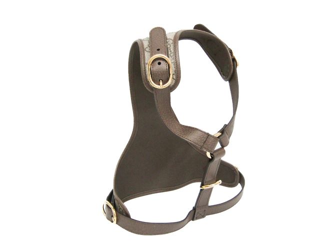 Gucci GG Supreme Dog Harness Beige Dark brown - view 3