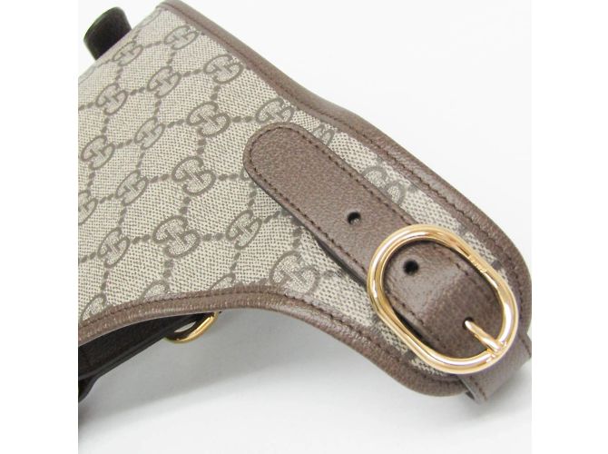 Gucci GG Supreme Dog Harness Beige Dark brown - view 6