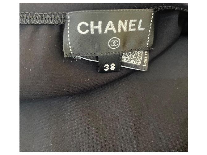 Chanel 23C Einteiler Badeanzug Body Suit FR 38 Schwarz - Ansicht 13