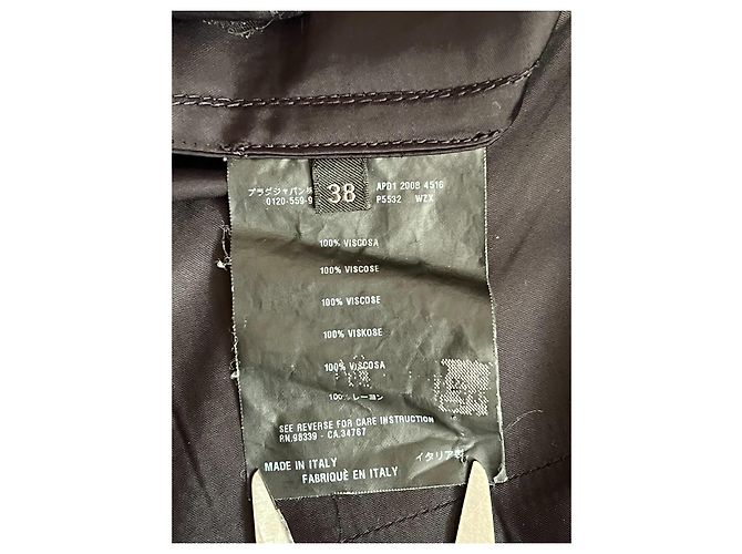 Prada Rockanzug Schwarz Viskose - Ansicht 11