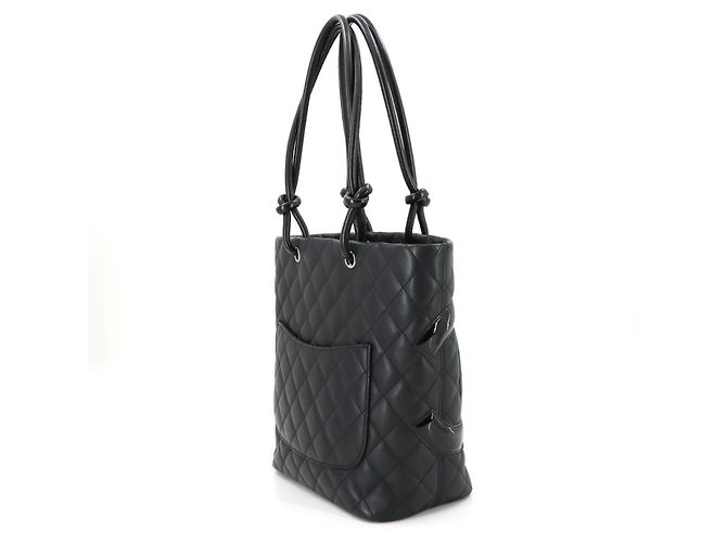 Chanel Cambon Line Medium Tote Bag Black - view 3
