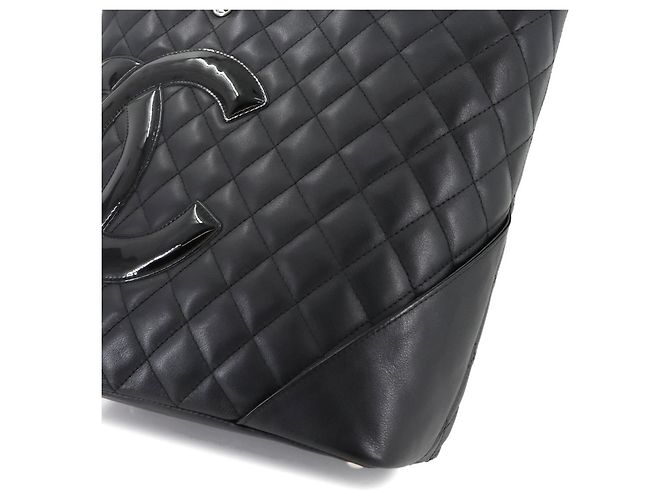 Chanel Cambon Line Medium Tote Bag Black - view 8
