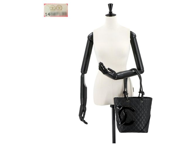 Chanel Cambon Line Medium Tote Bag Black - view 9