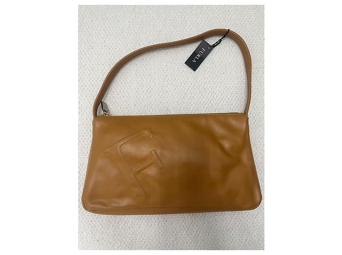 Borsetta a spalle Furla in pelle Cammello - vista 2