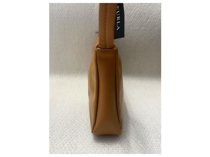 Borsetta a spalle Furla in pelle Cammello - vista 4
