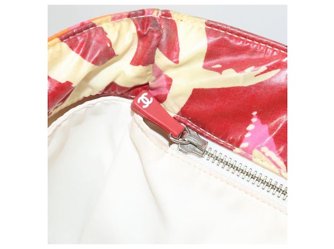 CHANEL Bolsa Tote de Verano Alto Esmalte Rojo CC Auth 123514 Roja - vista 21