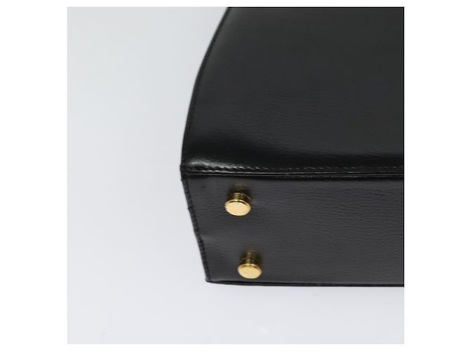 Borsa a Spalla Gancini in Pelle Nera e Oro Auth MX418 di Salvatore Ferragamo Nero D'oro - vista 15