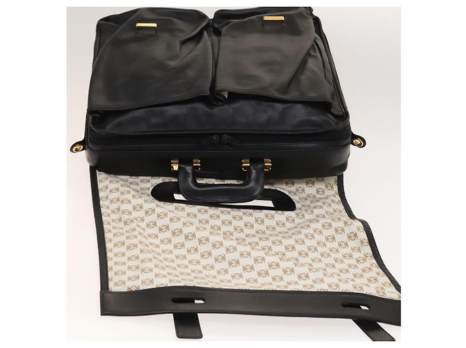 LOEWE Anagram Borsa da Lavoro in Pelle 2in1 Nera Oro Auth sw479 Nero D'oro - vista 11
