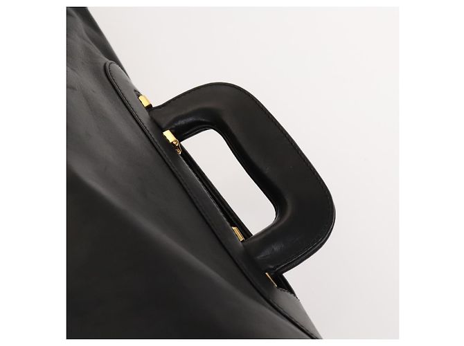 LOEWE Anagram Borsa da Lavoro in Pelle 2in1 Nera Oro Auth sw479 Nero D'oro - vista 14
