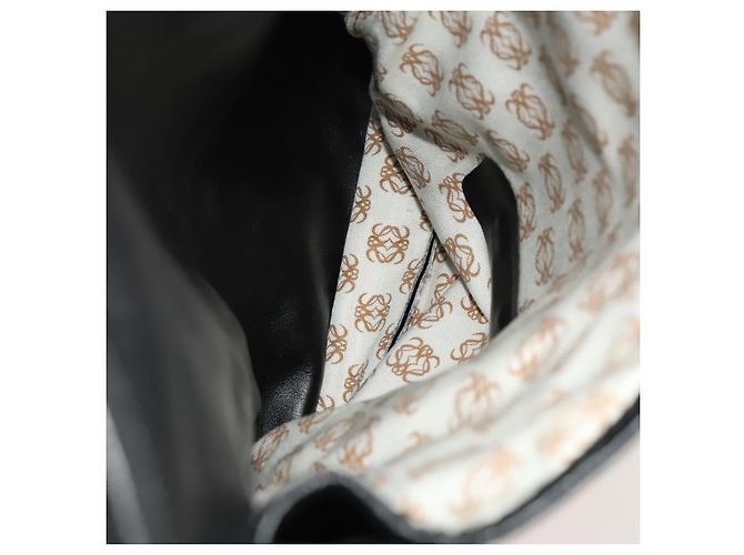 LOEWE Anagram Borsa da Lavoro in Pelle 2in1 Nera Oro Auth sw479 Nero D'oro - vista 21
