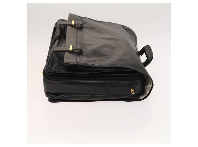 LOEWE Anagram Borsa da Lavoro in Pelle 2in1 Nera Oro Auth sw479 Nero D'oro - vista 3