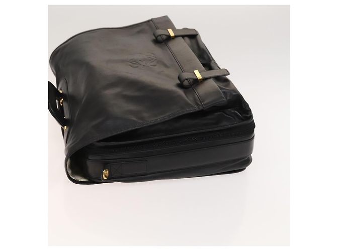 LOEWE Anagram Borsa da Lavoro in Pelle 2in1 Nera Oro Auth sw479 Nero D'oro - vista 4
