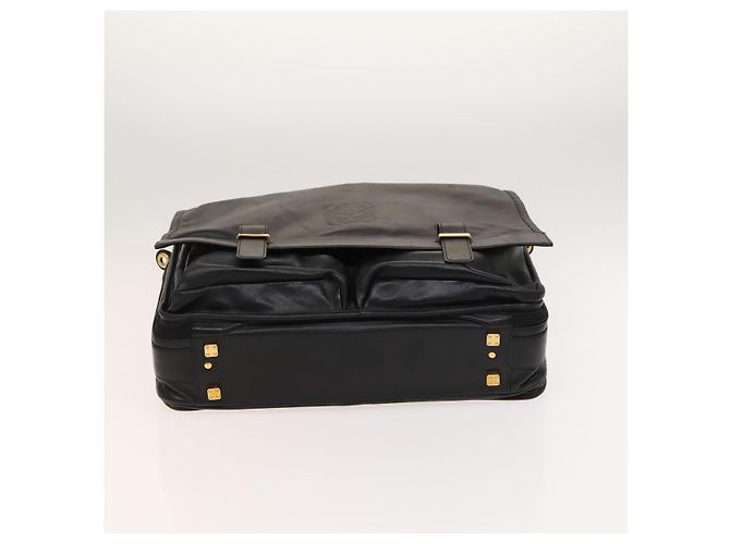 LOEWE Anagram Borsa da Lavoro in Pelle 2in1 Nera Oro Auth sw479 Nero D'oro - vista 5
