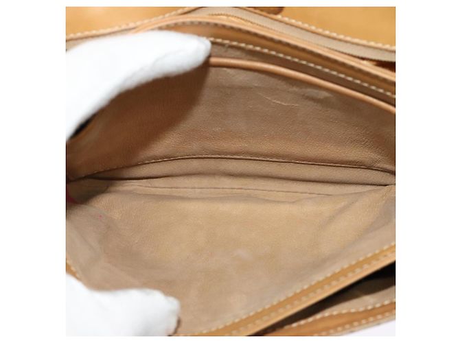 Gucci Borsa a Spalla Micro GG Supreme PVC Beige Oro 001 406 1780 Auth BA2288 D'oro - vista 10