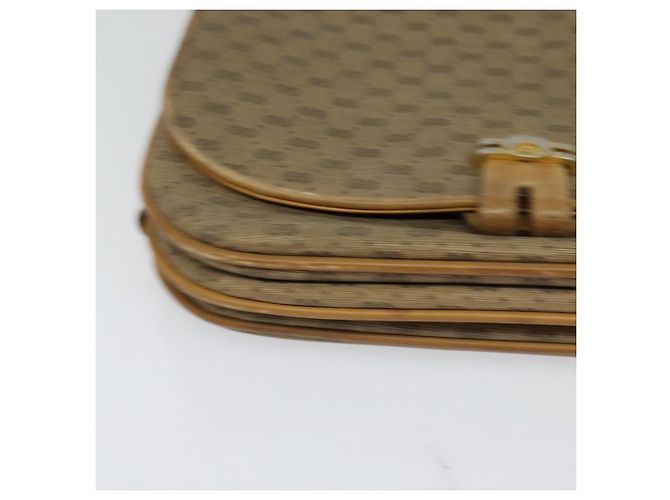 Gucci Borsa a Spalla Micro GG Supreme PVC Beige Oro 001 406 1780 Auth BA2288 D'oro - vista 15