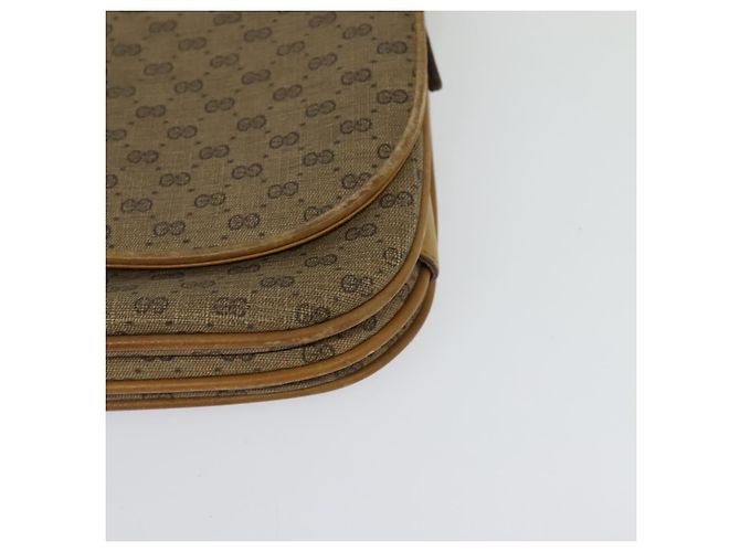 Gucci Borsa a Spalla Micro GG Supreme PVC Beige Oro 001 406 1780 Auth BA2288 D'oro - vista 16
