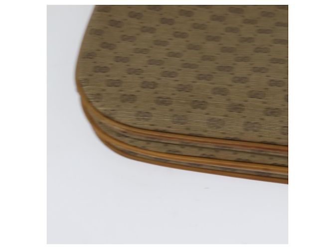 Gucci Borsa a Spalla Micro GG Supreme PVC Beige Oro 001 406 1780 Auth BA2288 D'oro - vista 17