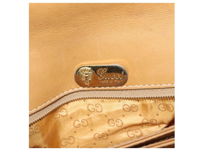 Gucci Borsa a Spalla Micro GG Supreme PVC Beige Oro 001 406 1780 Auth BA2288 D'oro - vista 20