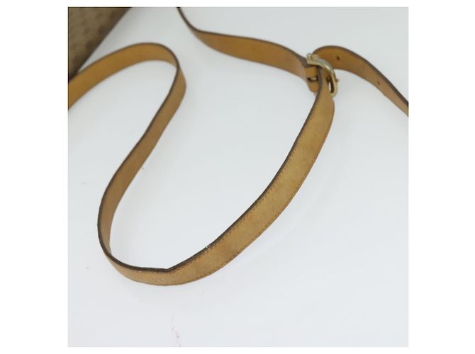 Gucci Borsa a Spalla Micro GG Supreme PVC Beige Oro 001 406 1780 Auth BA2288 D'oro - vista 7