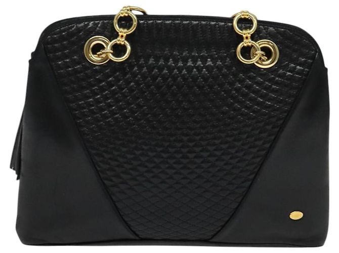 Borsa a Spalla BALLY in Pelle Nera Oro Auth BA2292 Nero D'oro - vista 13
