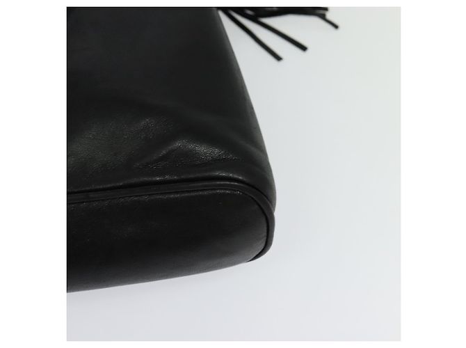 Borsa a Spalla BALLY in Pelle Nera Oro Auth BA2292 Nero D'oro - vista 16