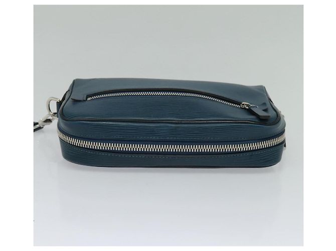 LOUIS VUITTON Epi Neo-Osh Clutch Bag Cyan LV Auth 120827 - vista 5