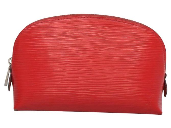 LOUIS VUITTON Epi Pochette Cosmetica PM Pouch Rosso M41114 LV Auth MX388 - vista 13