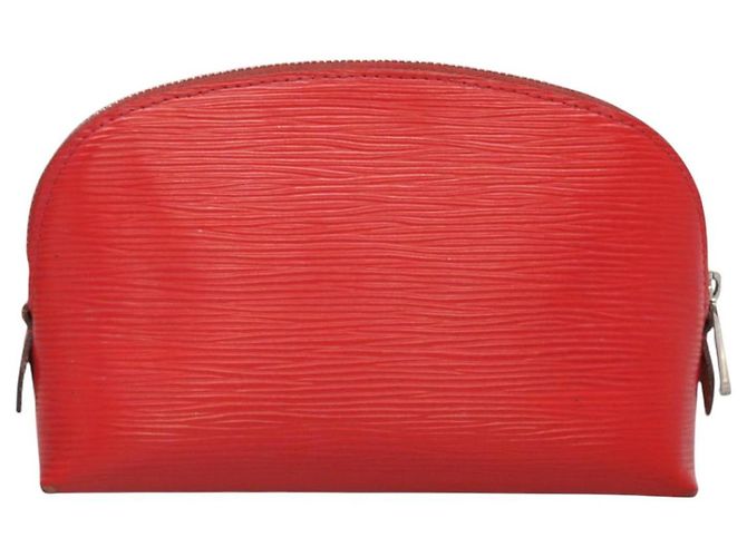 LOUIS VUITTON Epi Pochette Cosmetica PM Pouch Rosso M41114 LV Auth MX388 - vista 2