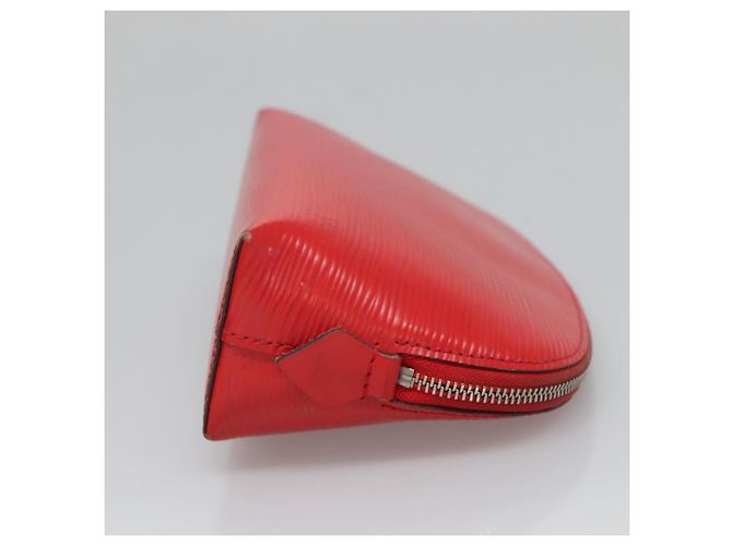 LOUIS VUITTON Epi Pochette Cosmetica PM Pouch Rosso M41114 LV Auth MX388 - vista 4