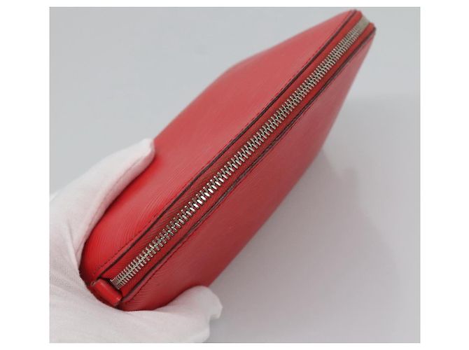 LOUIS VUITTON Epi Pochette Cosmetica PM Pouch Rosso M41114 LV Auth MX388 - vista 5