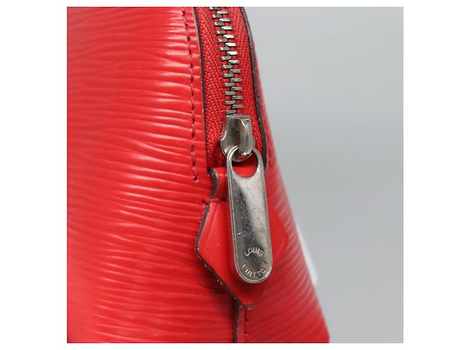 LOUIS VUITTON Epi Pochette Cosmetica PM Pouch Rosso M41114 LV Auth MX388 - vista 8