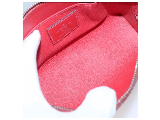 LOUIS VUITTON Epi Pochette Cosmetica PM Pouch Rosso M41114 LV Auth MX388 - vista 9