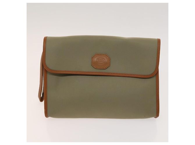 Borsa a mano in nylon a quadri Nova di BURBERRY 3 pezzi Beige Verde Auth bs25973 - vista 10