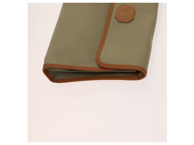 Borsa a mano in nylon a quadri Nova di BURBERRY 3 pezzi Beige Verde Auth bs25973 - vista 12