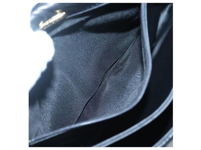 Borsa a mano BALLY in pelle nera e oro Auth BA2236 Nero D'oro - vista 12