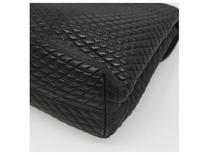Borsa a mano BALLY in pelle nera e oro Auth BA2236 Nero D'oro - vista 15