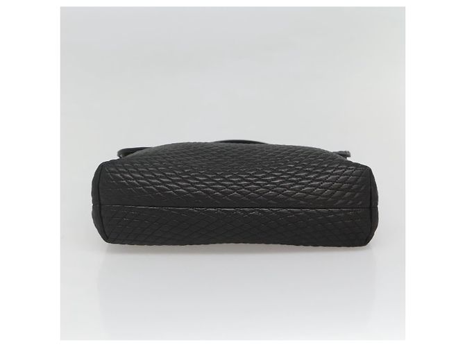 Borsa a mano BALLY in pelle nera e oro Auth BA2236 Nero D'oro - vista 5