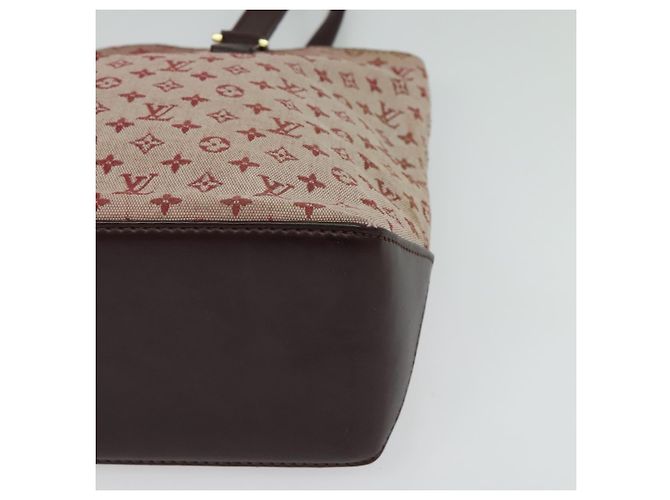 LOUIS VUITTON Monogram Mini Cabas Piano Borsa Tote SPO Rouge LV Auth BD2029 Rosso - vista 15