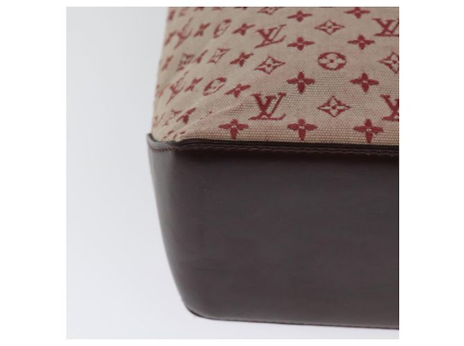 LOUIS VUITTON Monogram Mini Cabas Piano Borsa Tote SPO Rouge LV Auth BD2029 Rosso - vista 16