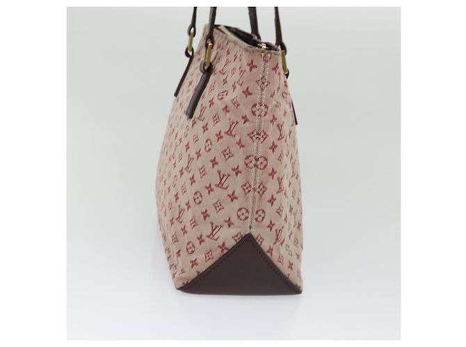 LOUIS VUITTON Monogram Mini Cabas Piano Borsa Tote SPO Rouge LV Auth BD2029 Rosso - vista 3