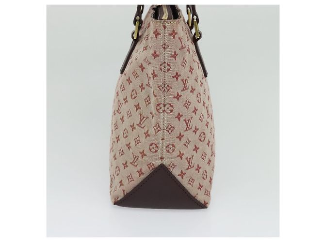 LOUIS VUITTON Monogram Mini Cabas Piano Borsa Tote SPO Rouge LV Auth BD2029 Rosso - vista 4