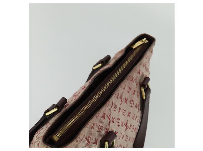 LOUIS VUITTON Monogram Mini Cabas Piano Borsa Tote SPO Rouge LV Auth BD2029 Rosso - vista 6