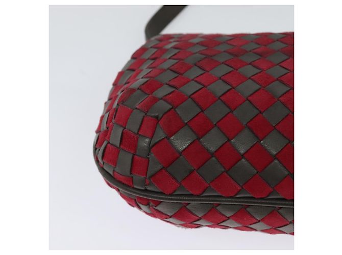BALLY Bolsa de Ombro de Couro Vermelha Dourada Auth BA2299 Vermelho Dourado - vista 15